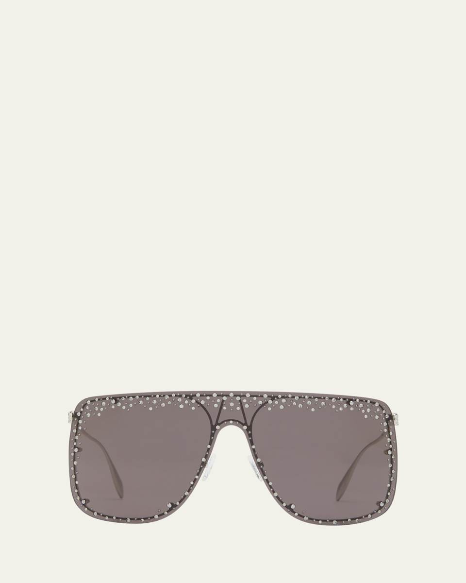 Studded Skull Shield Sunglasses